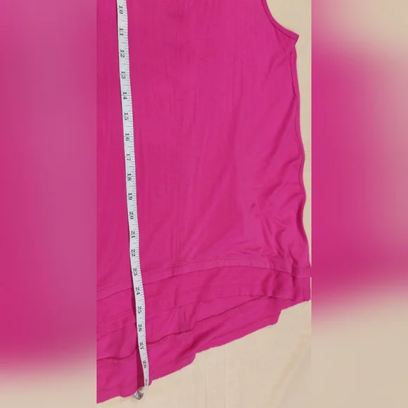 Cable & Gauge Fuchsia Sleeveless Tank Top - Picture 7 of 8